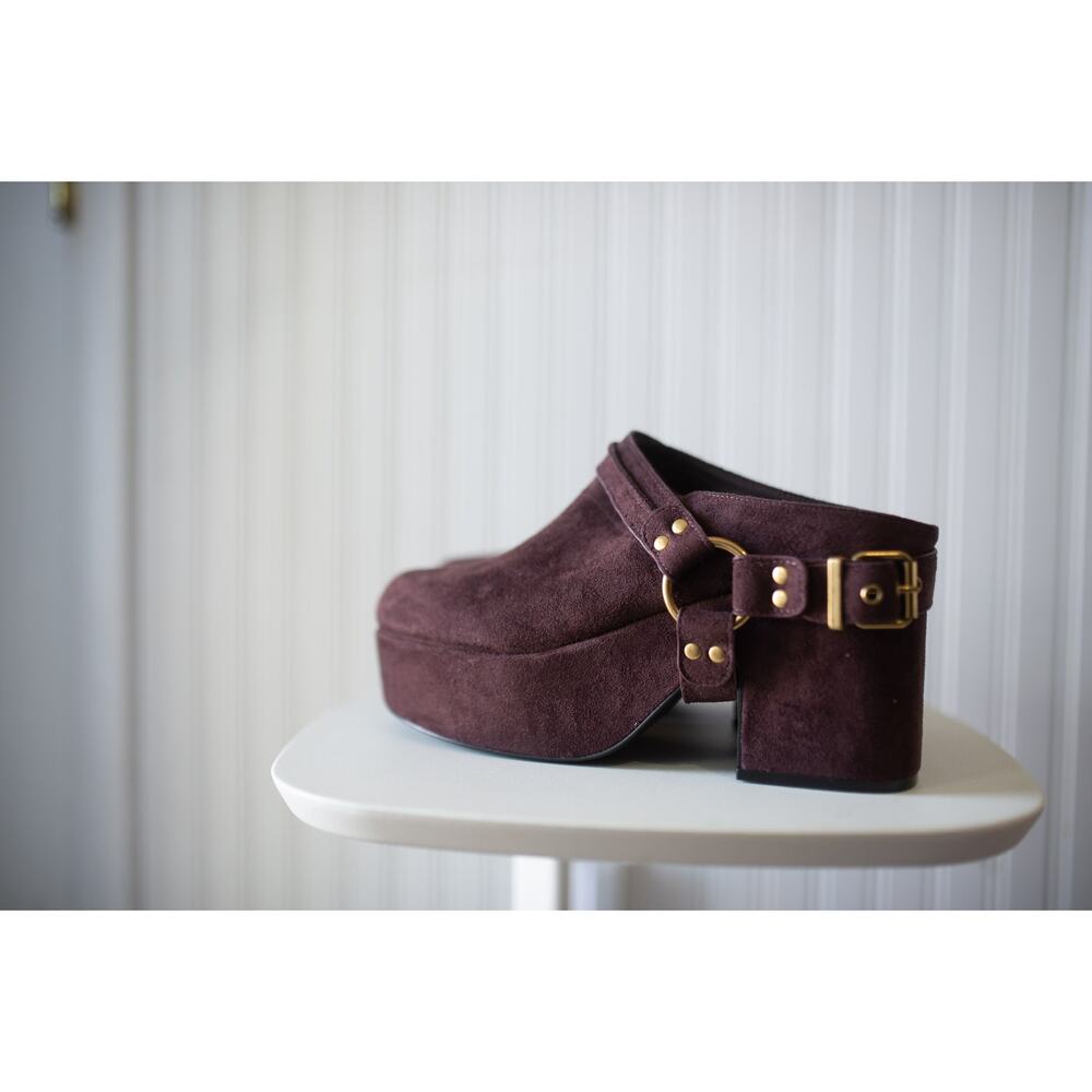 Free People Amalia Vegan Harness Clogs 10 - Picture 2 of 6
